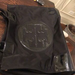 USED ONCE Tory Burch Ella Patent Nylon Tote